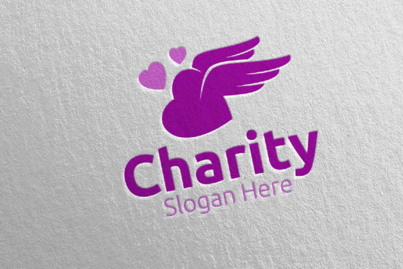 Angel Charity Hand Love Logo Design 54 for Your Cause