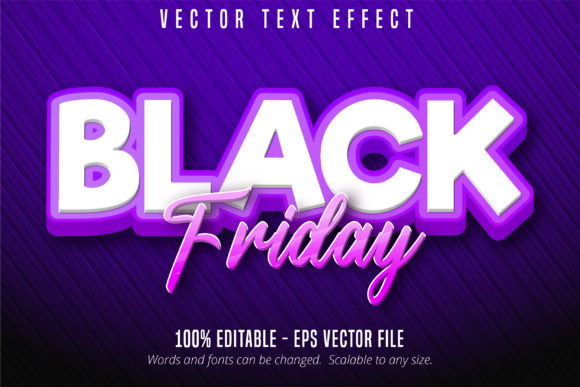 Black Friday Cartoon Style Text Effect: A Practical Evaluation for Designers