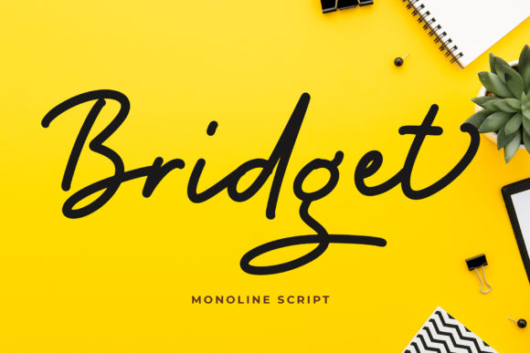 Bridget: The Relaxed Calligraphy Font for Creative Projects