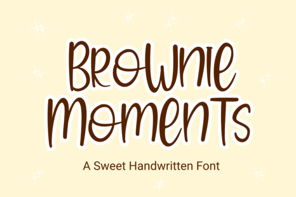 Brownie Moments: The Handwritten Font That Brings Authenticity to Your Designs