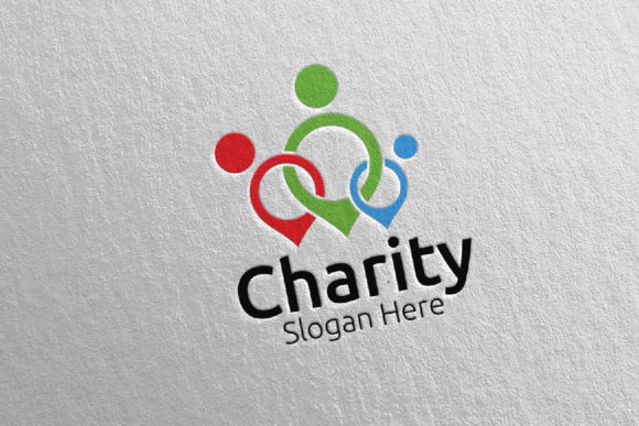 Charity Hand Love Logo Design 36: A Versatile Template for Non-Profits
