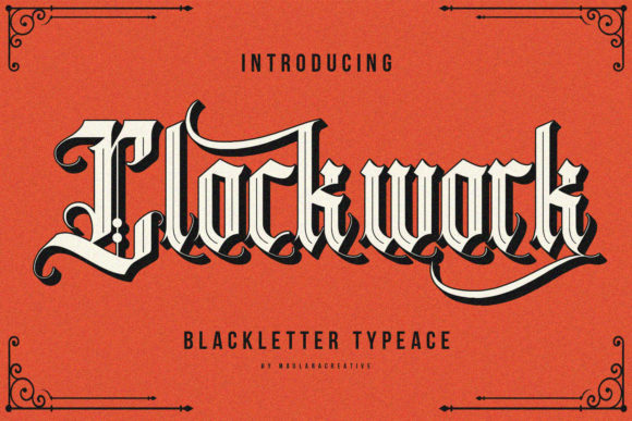 Clockwork: The Bold Blackletter That Transforms Your Design