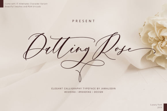 Datting Rose: Elevating Your Design Workflow with a Delicate Handwritten Masterpiece