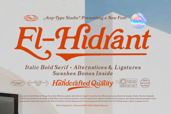 El-Hidrant: The Vintage Serif That Elevates Modern Design