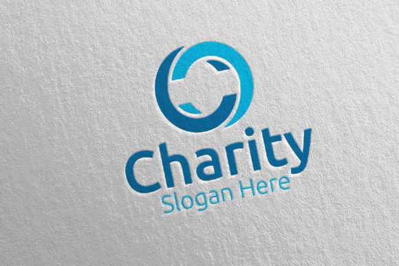 Letter C Charity Hand Love Logo 51: A Versatile Visual Identity for Your Cause
