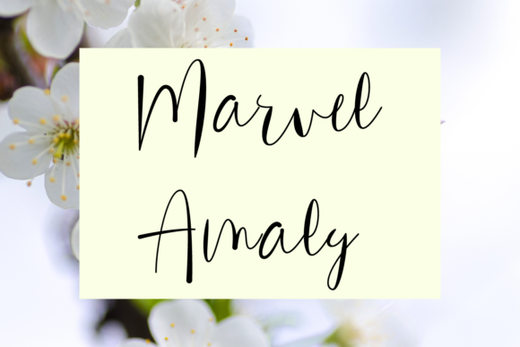 Marvel Amaly: The Handwritten Font That Brings Joy to Your Designs